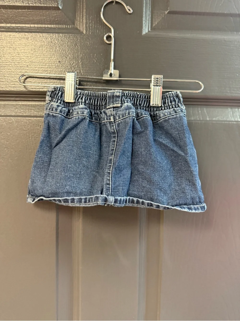 Vintage Y2K Old Navy Blue Denim Pocket Mini Skirt